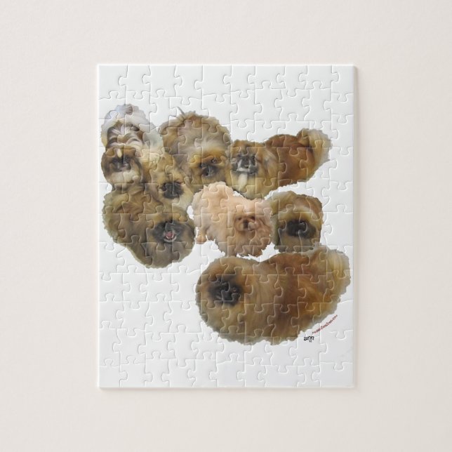 Quebra-cabeça Grupo de Pequinês (Vertical)