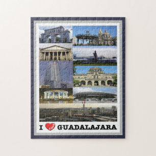 Quebra-cabeça Guadalajara - México - Eu Amo -