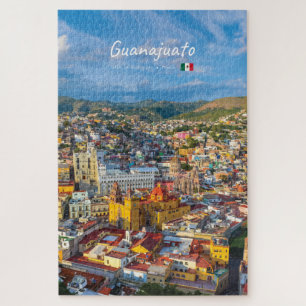 Quebra-cabeça Guanajuato, México - Paisagem Urbana Colorida