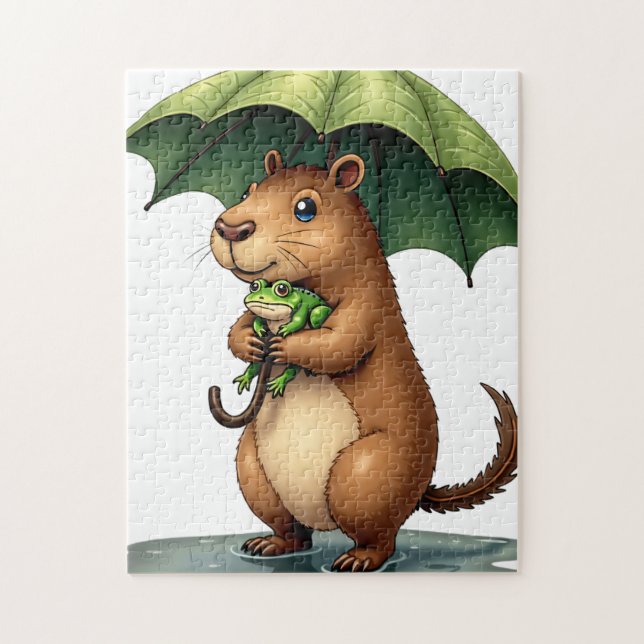 Quebra-cabeça Guarda-chuva de Folha (Vertical)