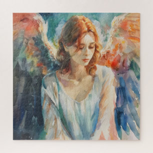 Quebra-cabeça Guardian Angel Christianity Watercolor