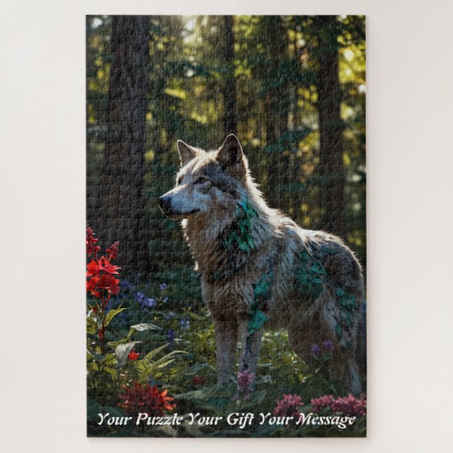 Quebra-cabeça Guardião da Floresta: Espírito da Selvagem (Vertical)