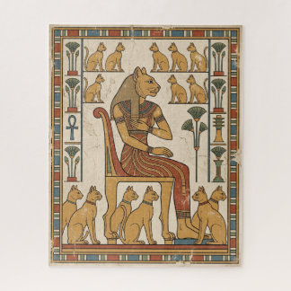 Quebra-cabeça Guardião de Bubastis: Deusa Bastet e Gatos