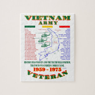 QUEBRA-CABEÇA GUERRA DO VIETNAME. VETERANO AMERICANO DO EXÉRCIT