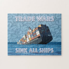 Quebra-cabeça Guerras Comerciais Assustam Todos Os Navios