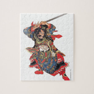 QUEBRA-CABEÇA GUERREIRO JAPONÊS ANTIGO DO SAMURAI