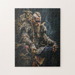 Quebra-cabeça Guerreiro Viking com Traje Autêntico