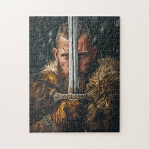 Quebra-cabeça Guerreiro Viking com Traje Autêntico