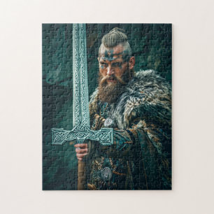Quebra-cabeça Guerreiro Viking com Traje Autêntico