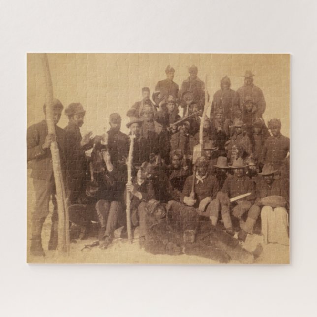 Quebra-cabeça Guerreiros de Buffalo: Cavalaria Negra Americana L (Horizontal)