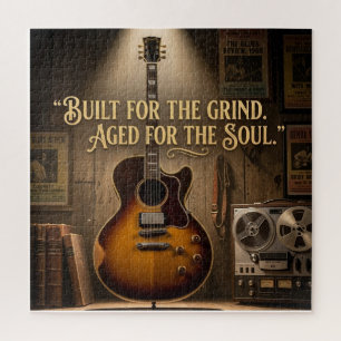 Quebra-cabeça Guitarra Elétrica Arqueada Estilo Vintage