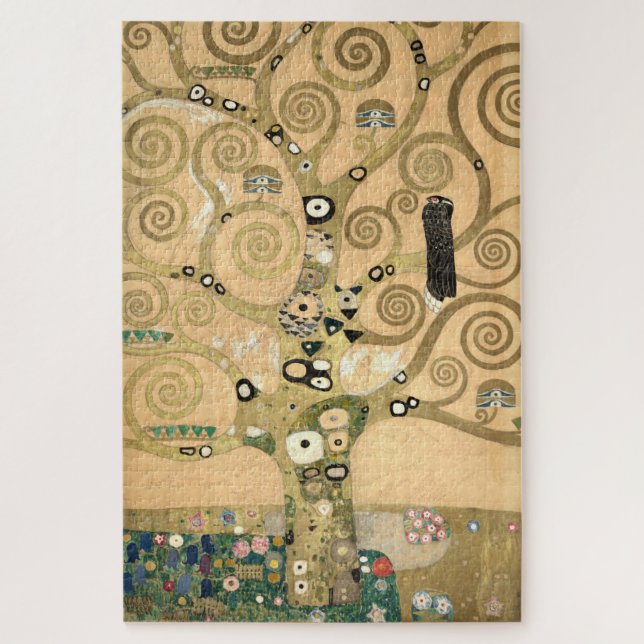Quebra-cabeça Gustav Klimt - A árvore da vida, Stoclet Frieze (Vertical)