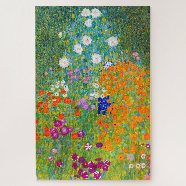 Quebra-cabeça Gustav Klimt Bauerngarten Fllower Garden Fine Art (Vertical)
