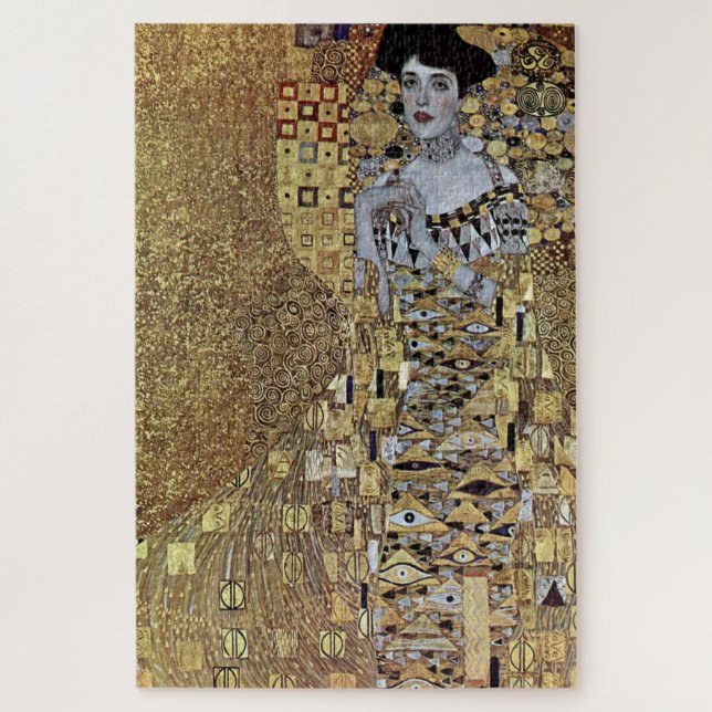 Quebra-cabeça Gustav Klimt é a dama do Dourado, Adele Bloch-Baue (Vertical)