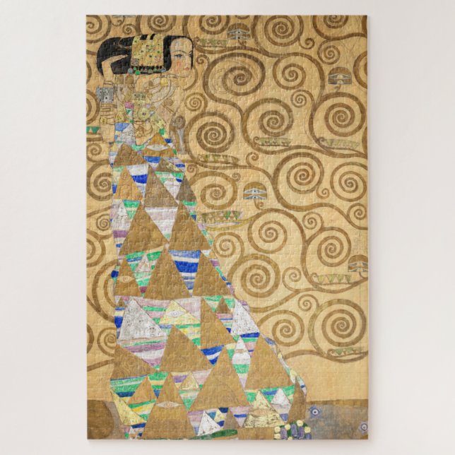Quebra-cabeça Gustav Klimt - Expectativa, Frieze Stoclet (Vertical)