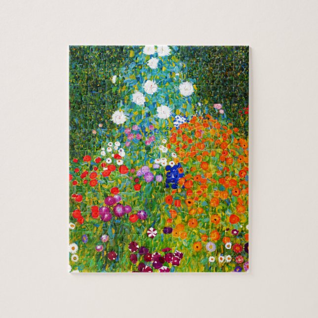 Quebra-cabeça Gustav Klimt , “ Farmhouse garden ” (Vertical)