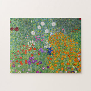 Quebra-cabeça Gustav Klimt Flower Garden Vintage Art Nouveau
