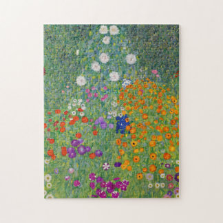 Quebra-cabeça Gustav Klimt Flower Garden Vintage Art Nouveau