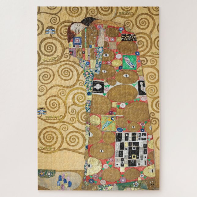 Quebra-cabeça Gustav Klimt - Fulfillment, Stoclet Frieze (Vertical)