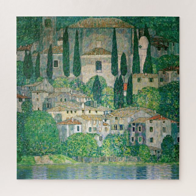 Quebra-cabeça Gustav Klimt - Igreja em Cassone (Vertical)