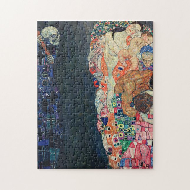Quebra-cabeça Gustav Klimt Morte e Vida (Vertical)