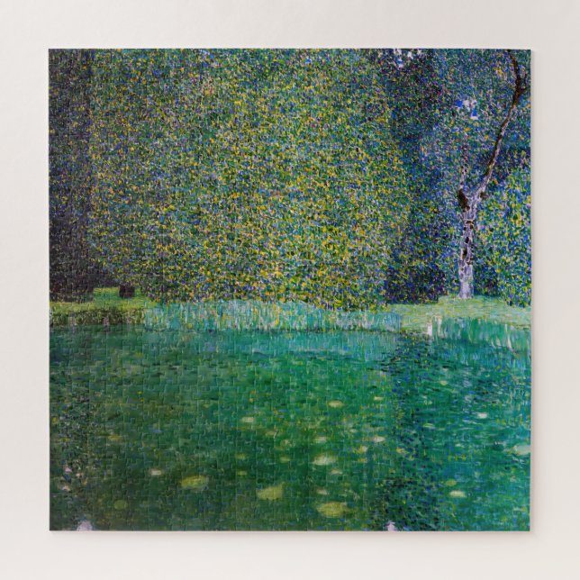 Quebra-cabeça Gustav Klimt - Parque Schloss Kammer am Attersee (Vertical)