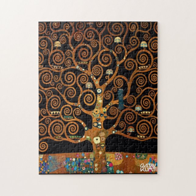 Quebra-cabeça Gustav Klimt - Sob a Árvore da Vida (Vertical)