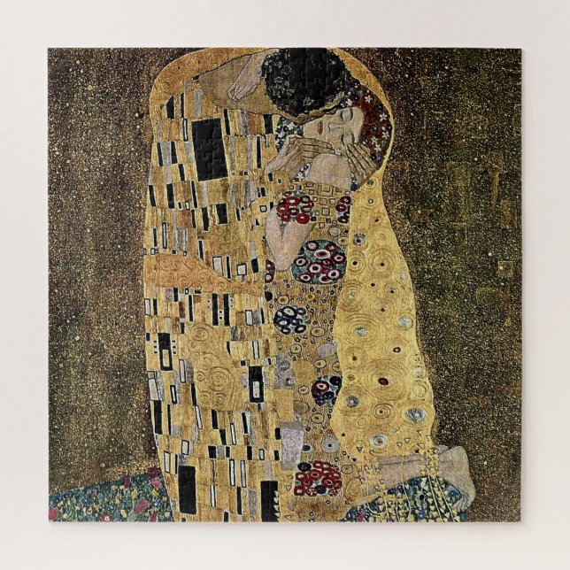 Quebra-cabeça Gustav Klimt's The Kiss (por volta de 1908) Quebra (Vertical)
