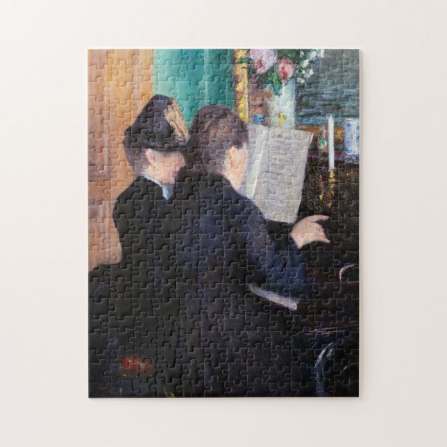 Quebra-cabeça Gustave Caillebotte - A Lição de Piano (Vertical)