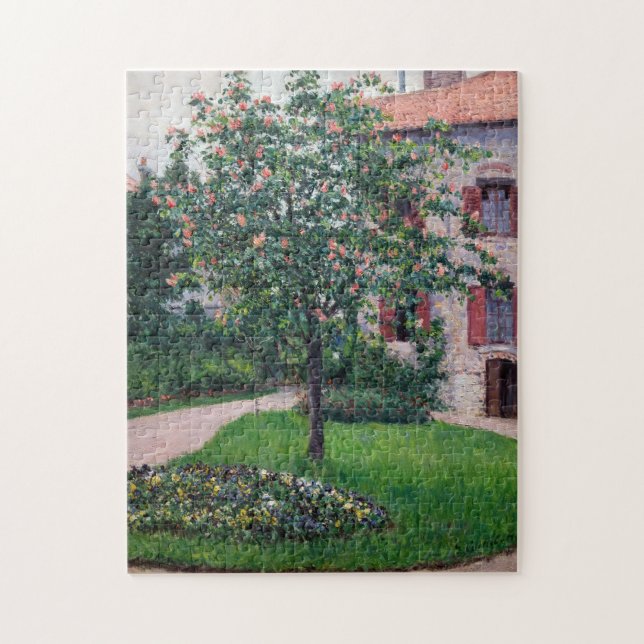 Quebra-cabeça Gustave Caillebotte - Árvores em Flor (Vertical)