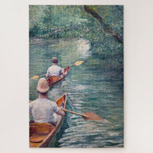 Quebra-cabeça Gustave Caillebotte - Canoas no Yerres