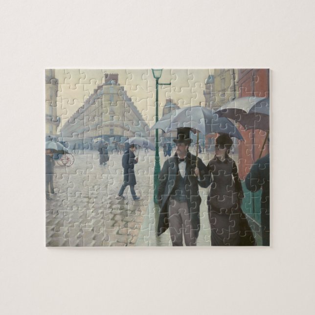 Quebra-cabeça Gustave Caillebotte - Paris Street; Rainy Day (Horizontal)