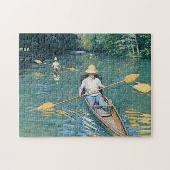 Quebra-cabeça Gustave Caillebotte - Skiffs nos Yerres (Horizontal)