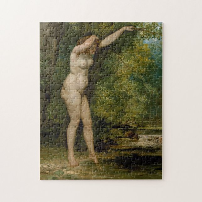 Quebra-cabeça Gustave Courbet | o Bather novo (Vertical)