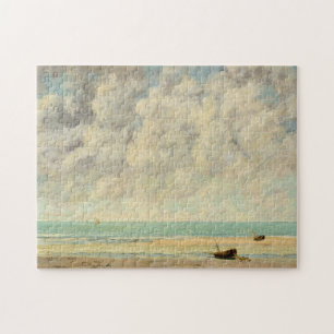 Quebra-cabeça Gustave Courbet o mar calmo