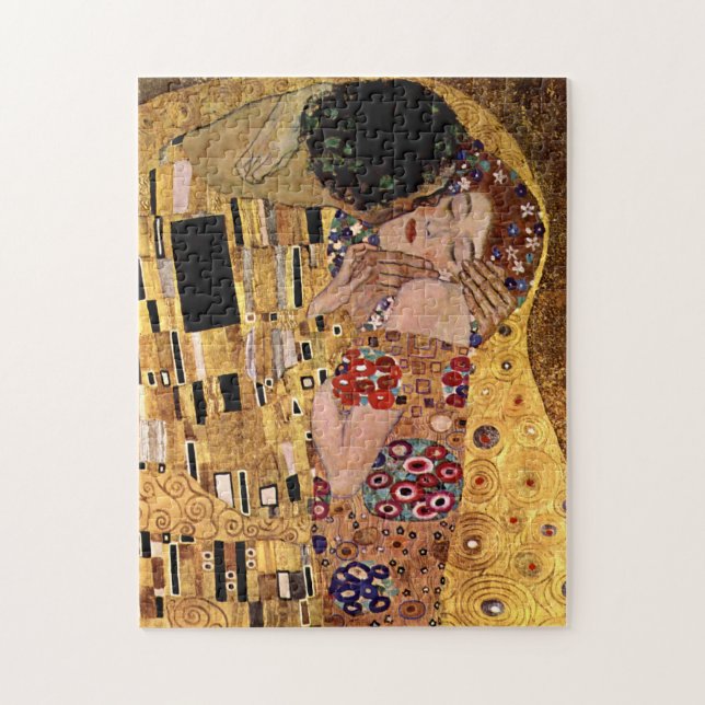 Quebra-cabeça Gustavo Klimt: O beijo (detalhe) (Vertical)