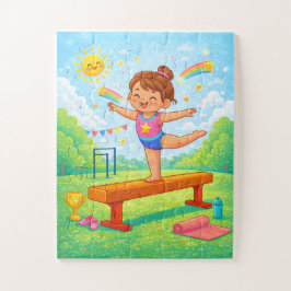 Quebra-cabeça Gymnastics Puzzle | Young Gymnast Balance Beam
