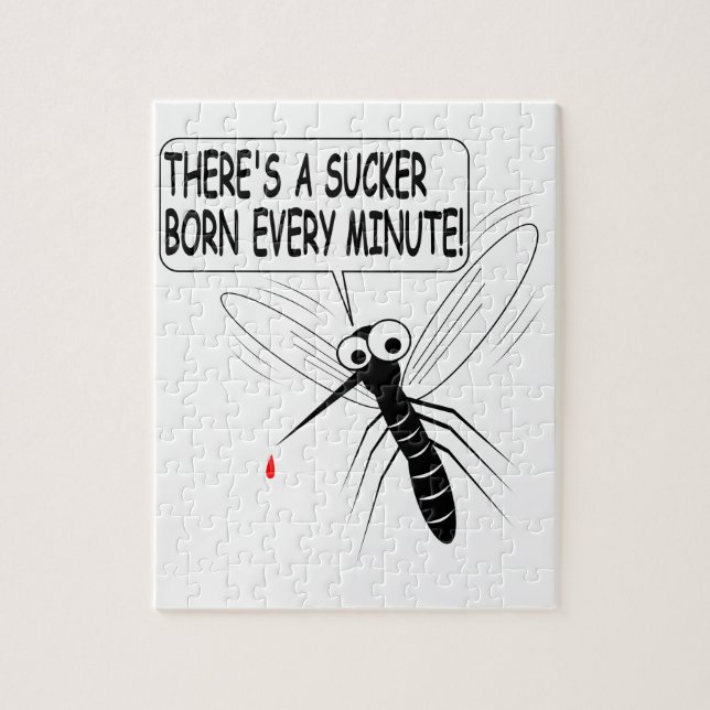 Quebra-cabeça Há um Nascer Sucker a cada minuto (Vertical)