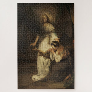 Quebra-cabeça Hagar e o Anjo (por Carel Fabritius)
