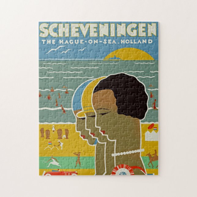 Quebra-cabeça ~ Haia de Scheveningen no mar, Holland (Vertical)