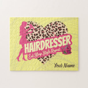 Quebra-cabeça Hairdresser Leopardo Hustler Hairstylist
