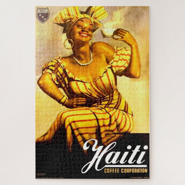Quebra-cabeça Haiti Coffee Corporation e 1950 (Vertical)