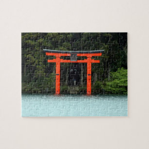 Quebra-cabeça hakone red torii
