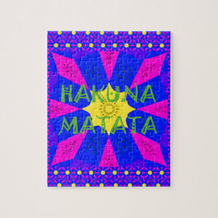 Quebra-cabeça Hakuna Matata Belos Design de Cores Incríveis