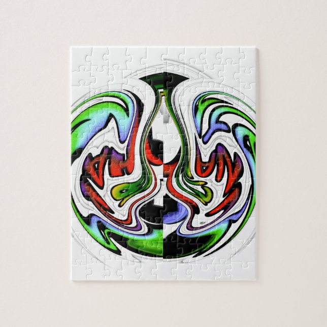 Quebra-cabeça Hakuna Matata com Corredor e Gradações de Abstrato (Vertical)