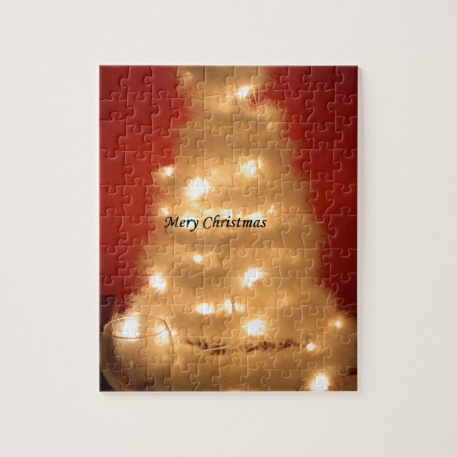Quebra-cabeça Hakuna Matata Feliz Natal branco (Vertical)