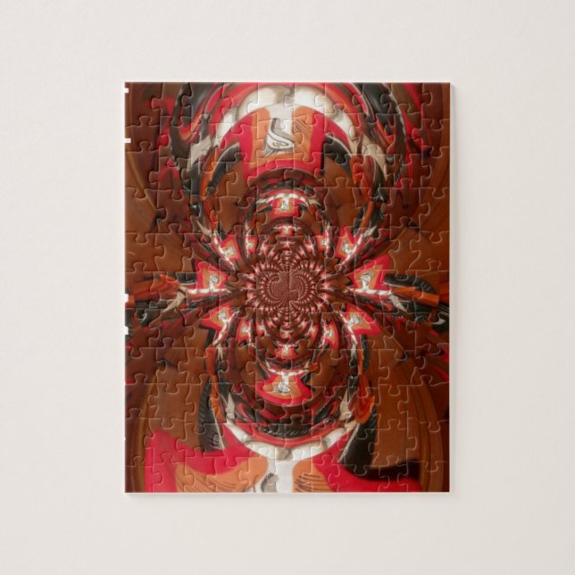 Quebra-cabeça Hakuna Matata Halloween Mask Kaleidoscope Abstrato (Vertical)