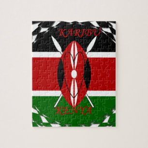 Quebra-cabeça Hakuna matata Karaibu Quênia