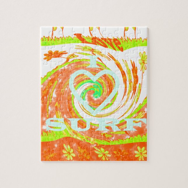 Quebra-cabeça Hakuna Matata Summer Baby Kids I Love Surfing ..pn (Vertical)