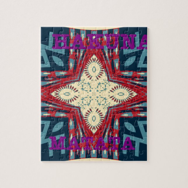 Quebra-cabeça Hakuna Matata Text Hope Abstrato (Vertical)